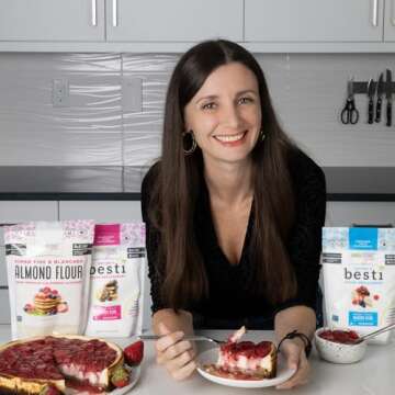 Wholesome Yum Besti Natural Sugar Substitute - Keto Granulated Monk Fruit Sweetener Blend With Allulose (No Erythritol) - Non GMO, Zero Calorie, Zero Carb, Sugar Free, No Aftertaste (12 oz)