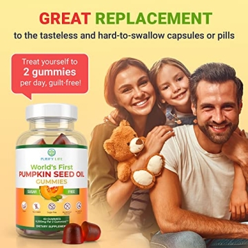 Sugar-Free Pumpkin Seed Oil Gummies - 4,000mg for Health