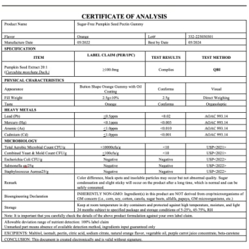 Sugar-Free Pumpkin Seed Oil Gummies - 4,000mg for Health