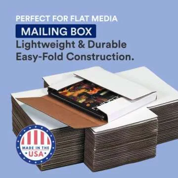 BOX USA Moving Boxes Medium 24"L x 18"W x 2"H, 50-Pack | Corrugated Cardboard Box for Packing, Moving and Storage 24182