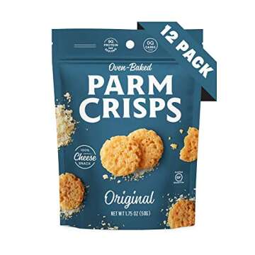 ParmCrisps - Original Cheese Parm Crisps, Made Simply with 100% REAL Parmesan Cheese |Healthy Keto S...