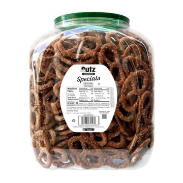 Utz Sourdough Specials Pretzels 63 oz Barrel Crunchy Snack