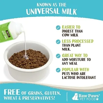Raw Paws Goat Milk for Dogs & Cats - Nutritional Topper