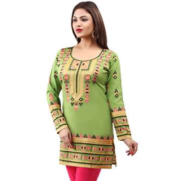 Maple Clothing Indian Short Kurti Top Tunic for Women