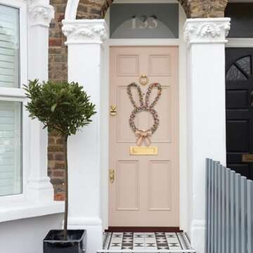 Charming Bunny Wreath for Easter Decor and Gift