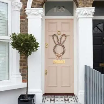 Charming Bunny Wreath for Easter Decor and Gift