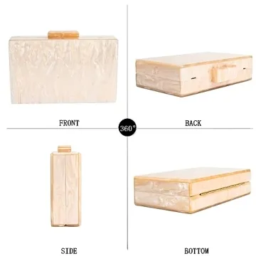 Elegant Menurra Acrylic Clutch Purse for Weddings & Parties