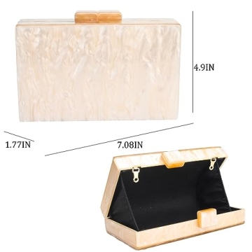 Elegant Menurra Acrylic Clutch Purse for Weddings & Parties