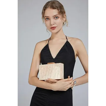 Elegant Menurra Acrylic Clutch Purse for Weddings & Parties