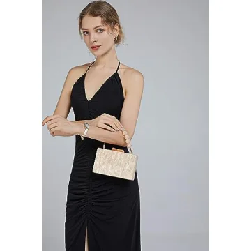 Elegant Menurra Acrylic Clutch Purse for Weddings & Parties