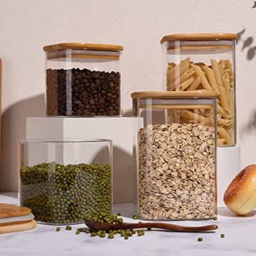 Glass Jars with Lids for Airtight Food Storage