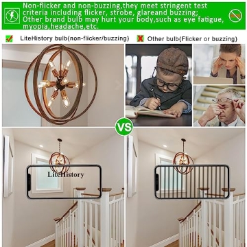 LiteHistory E26 Edison LED Bulbs - Dimmable & Energy-Efficient