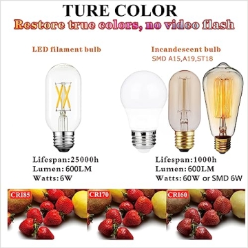 LiteHistory E26 Edison LED Bulbs - Dimmable & Energy-Efficient