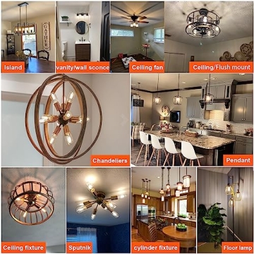 LiteHistory E26 Edison LED Bulbs - Dimmable & Energy-Efficient