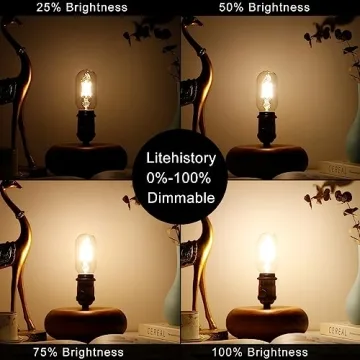 LiteHistory E26 Edison LED Bulbs - Dimmable & Energy-Efficient