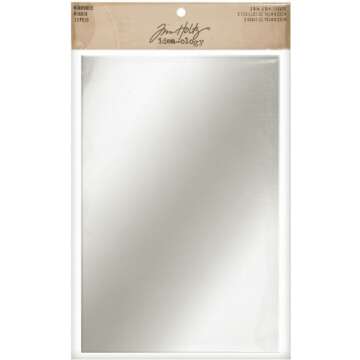 Tim Holtz Mirrored Sheets - 2 Durable Crafting Sheets 6x9