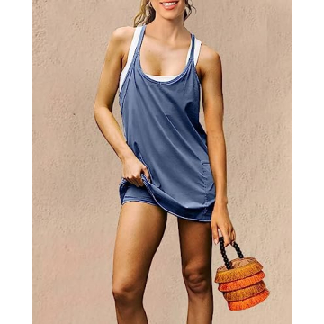 NATRAKI Athletic Dress for Women Stylish Mini Romper