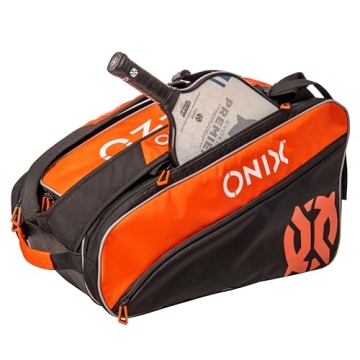 ONIX Pickleball Pro Team Paddle Bag with Pockets and Durability