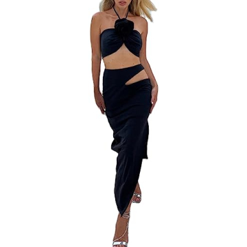 Sexy Y2k Two Piece Skirt Set for Women - Summer Beach & Clubbing Outfits