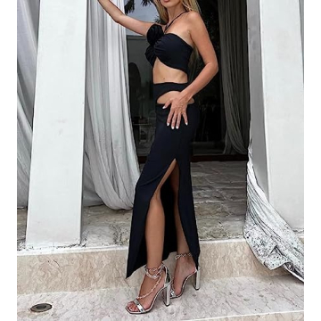 Sexy Y2k Two Piece Skirt Set Women Summer Beach Outfits