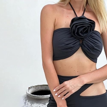 Sexy Y2k Two Piece Skirt Set Women Summer Beach Outfits