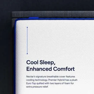 Nectar Hybrid King Mattress 12 Inch - Medium Firm Gel Memory Foam - Steel Springs - Cooling Technology - 365-Night Trial - Forever Warranty