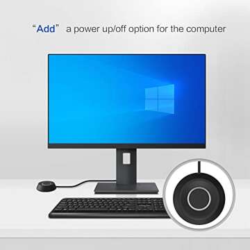 DKE PC Power Button Desktop PC Computer Case Power Switch