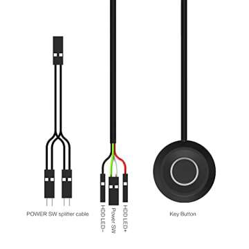 DKE PC Power Button with 2m Cable for Easy Control