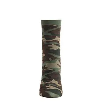 Trendy MeMoi Camouflage Print Anklet Socks for Women