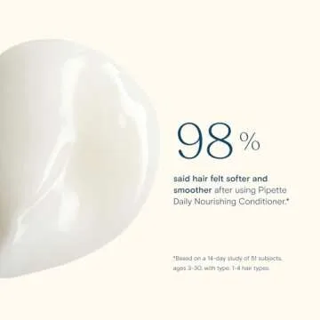 Pipette Daily Nourishing Conditioner -Tear Free Conditioner for Kids, Adds Moisture, 100% Plant-Derived Squalane and Quinoa, Orange + Vanilla Aroma, 11.2 fl oz