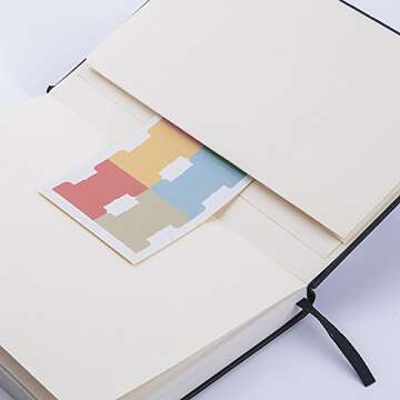 Lemome Dotted Bullet Notebook with Pen Loop - Elegant Black Leather Notebook with Premium Thick Paper (A5) Best Gift for You