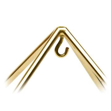 Finest Quality 51 Degree 9" 24k Gold-Plated Copper Meditation Pyramid for Healing