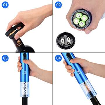 Effortless SANMAS Electric Wine Opener - Perfect Gift