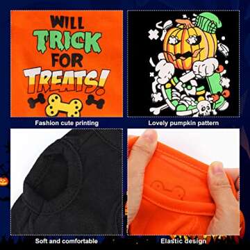 YUEPET Cute Printed Guinea Pig Shirts for Halloween