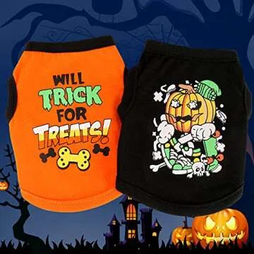 YUEPET Cute Printed Guinea Pig Shirts for Halloween