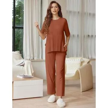 Ekouaer Lounge Sets for Women - Soft & Comfy Pajamas