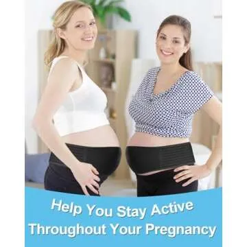 SNUSIM Belly Bands for Pregnant Women Maternity Support Belt Pregnancy Belly Support Band - Pregnancy Must Haves Pelvic Support Bands Belly Band - Relieve Abdomen, Waist, Back, Pelvic & Hip Pain