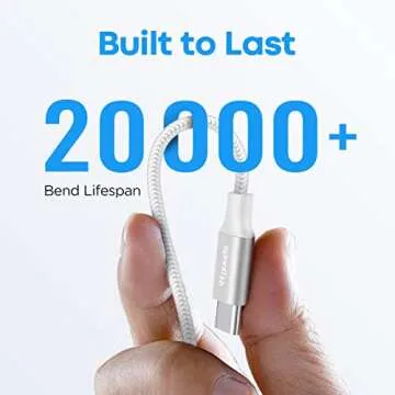 etguuds Fast Charging USB A to USB C Cable 2ft - 2 Pack