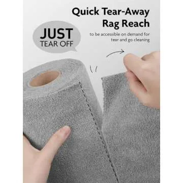 Fantasticlean Microfiber Cleaning Cloth Roll 60 Pack