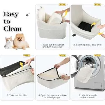 INDYBUD Dog Car Seat - Safe & Comfortable Booster Seat