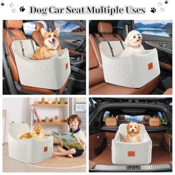 INDYBUD Dog Car Seat - Safe & Comfortable Booster Seat