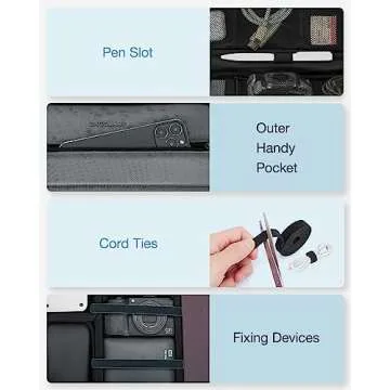 BAGSMART Travel Organizer for Easy Gadget Storage