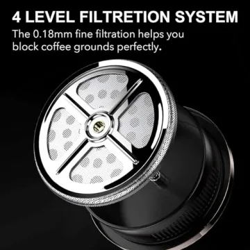 Durable French Press Coffee Maker with High-Quality Filters