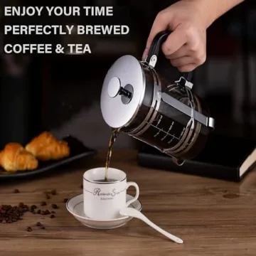 Durable French Press Coffee Maker with High-Quality Filters