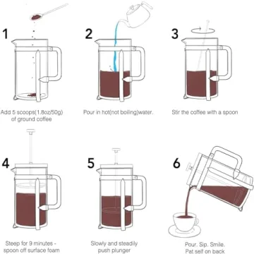 Durable French Press Coffee Maker with High-Quality Filters