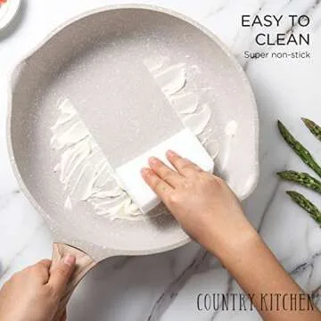 Country Kitchen Non-Stick Cookware Set for Everyday Cooking