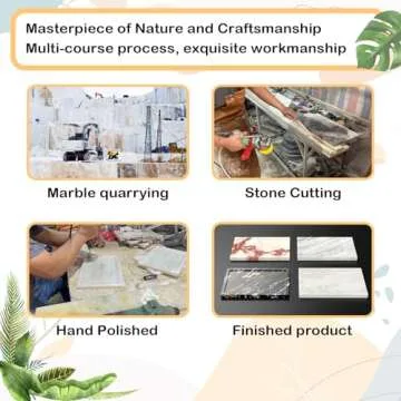 CANDECES Luxurious Marble Vanity Tray for Stylish Decor