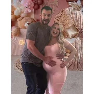 Peauty Maternity Dress Maternity Dress Summer Maternity Dress for Baby Shower Pink Maternity Dress P...