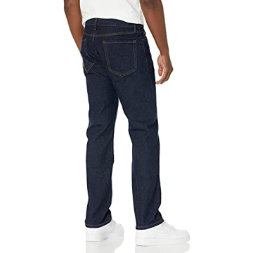 Men's Straight-Fit Stretch Jeans - Affordable Comfort