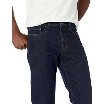 Men's Straight-Fit Stretch Jeans - Affordable Comfort